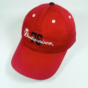 Vintage Budweiser 76 Hat Beer Anheuser-Busch 2008 Red Script‎ Strapback Cap